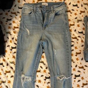 Cello Light Blue Distressed Skinny Jeans